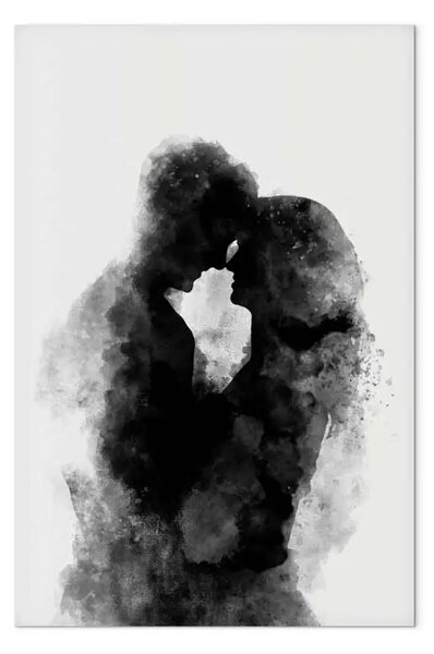 Quadro moderno Ricordo di un bacio verticale - persone astratte