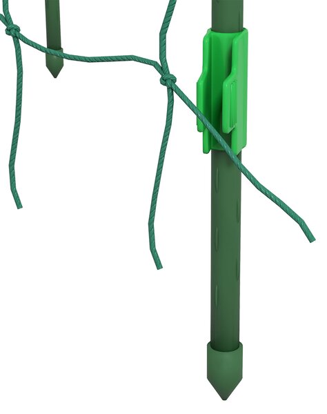 Outsunny Grande arco rampicante, rete protettiva per uccelli, montaggio semplice, metallo, 43 x 182 x 183 cm | Aosom Italy