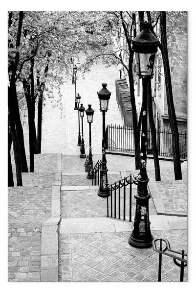 Quadro su tela Montmartre - marciapiedi Parigi