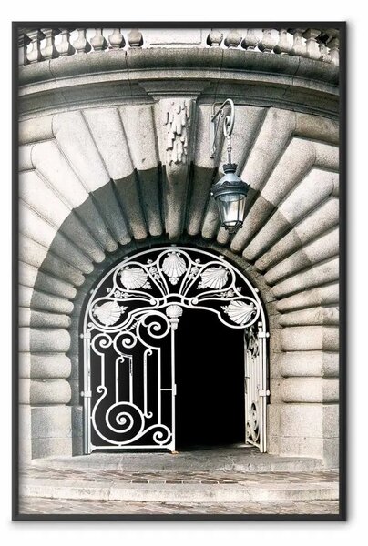 Poster: Conchiglie di San Giacomo - architettura edificio, grata decorata