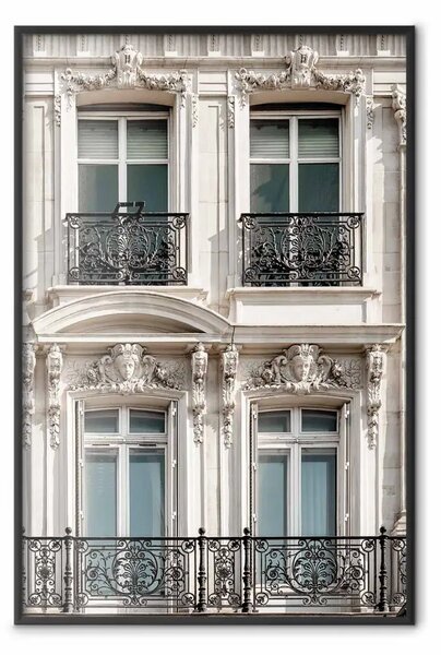 Poster: Occhi di Parigi - architettura edificio, decorazioni cornici balconi