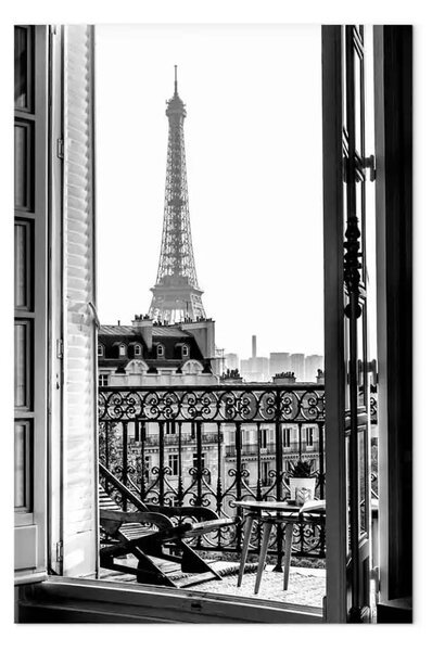 Quadro contemporaneo Vista balcone - architettura cittadina Parigi