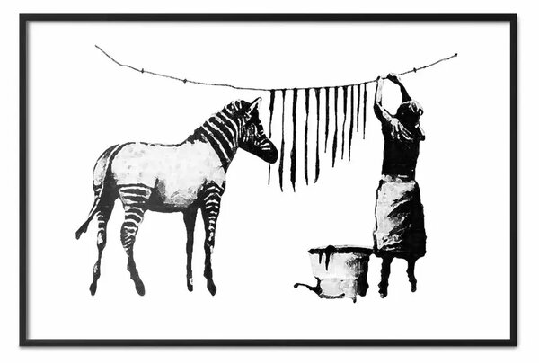Poster: Banksy: Lavaggio Zebra