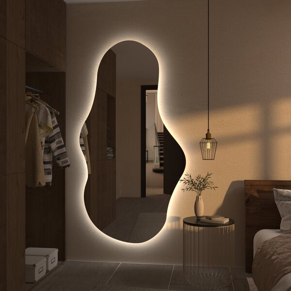 Specchio atipico con luce LED G1