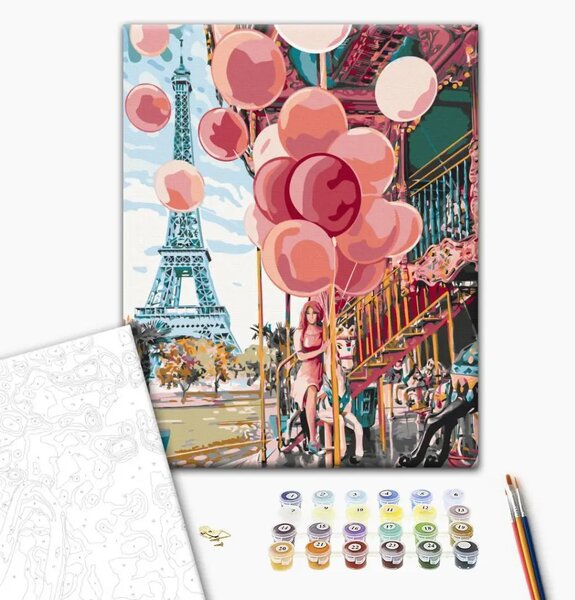 Quadro con numeri Giostra di Parigi
