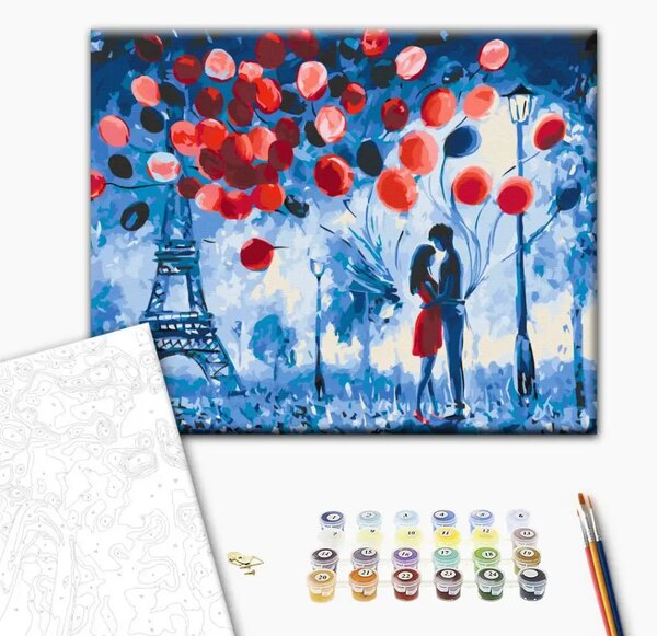 Quadro con numeri Notte a Parigi