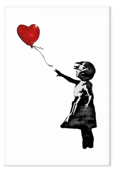 Quadro contemporaneo Banksy: Ragazza con palloncino verticale