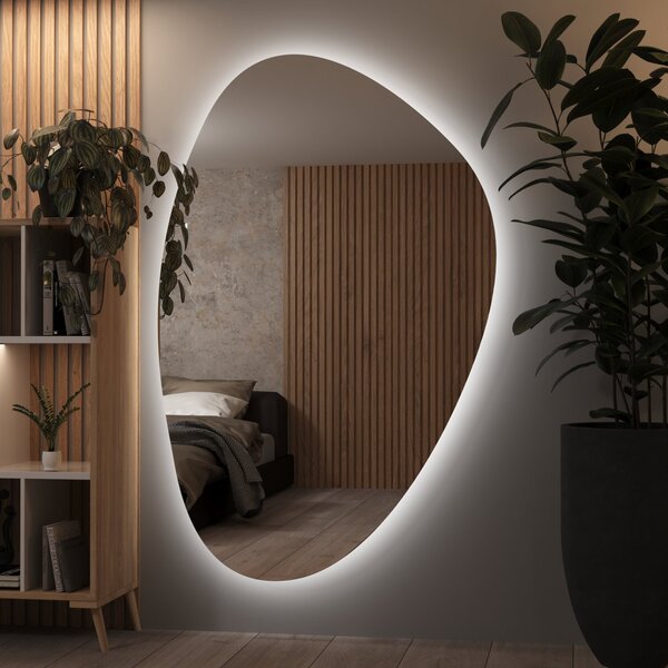 Specchio atipico con luce LED G7