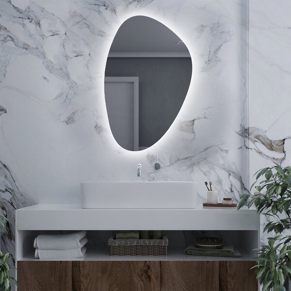 Specchio atipico con luce LED G7
