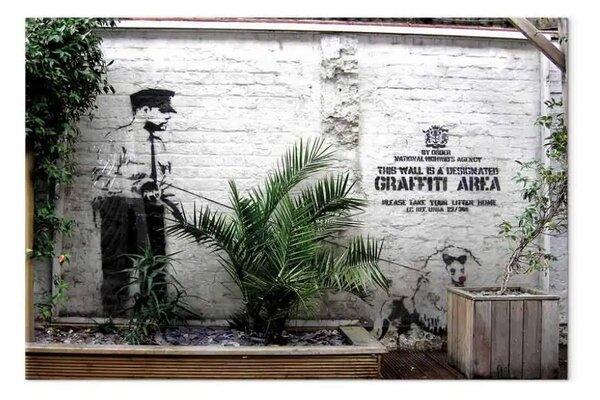 Quadro moderno Zona graffiti (Banksy)