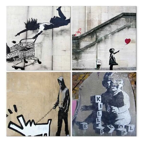 Quadro moderno Banksy - quattro idee creative