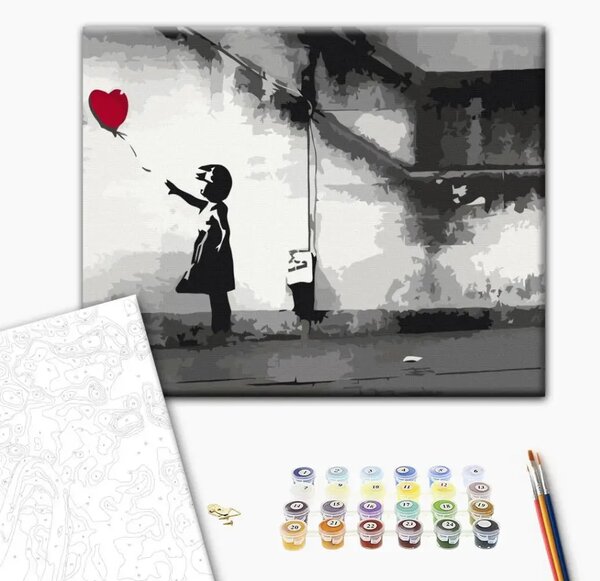 Quadro da dipingere con i numeri Amore fugace