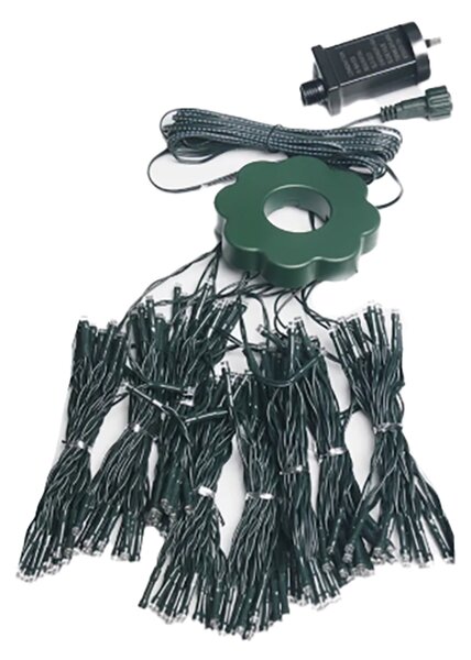 Mantello di luci per Albero di Natale da 200cm 280 Led Bianco Freddo Wisdom