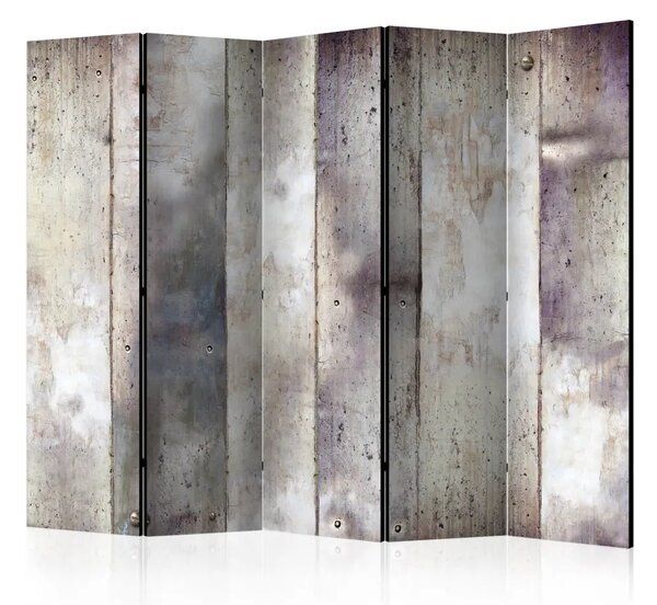 Paravento design Ombre di grigio II - composizione in texture di pietra