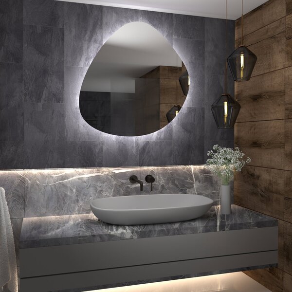 Specchio atipico con luce LED G6