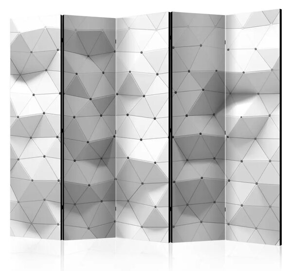 Paravento Simmetria Sorprendente II - triangoli geometrici in 3D