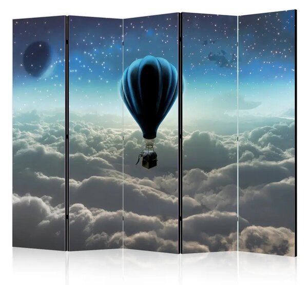 Paravento design Night Expedition II - illusione 3D con palloncino