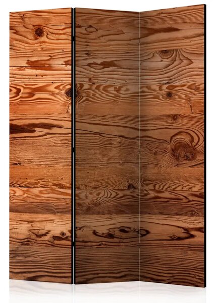 Paravento Stile Rustico - composizione con texture di tavole marroni