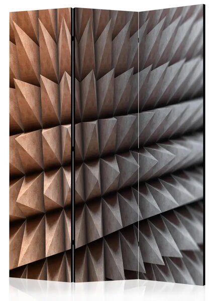 Paravento Difesa d'Acciaio - composizione geometrica unica in 3D