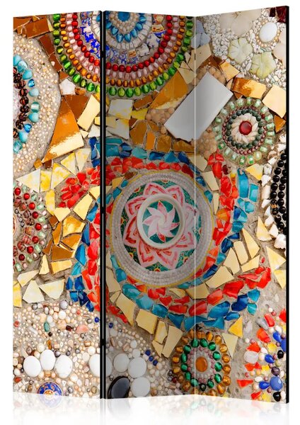 Paravento design Mosaico Marocchino - modello etnico con pietre colorate