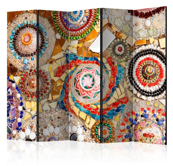 Paravento design Mosaico Marocchino II - modello etnico colorato con Mandala