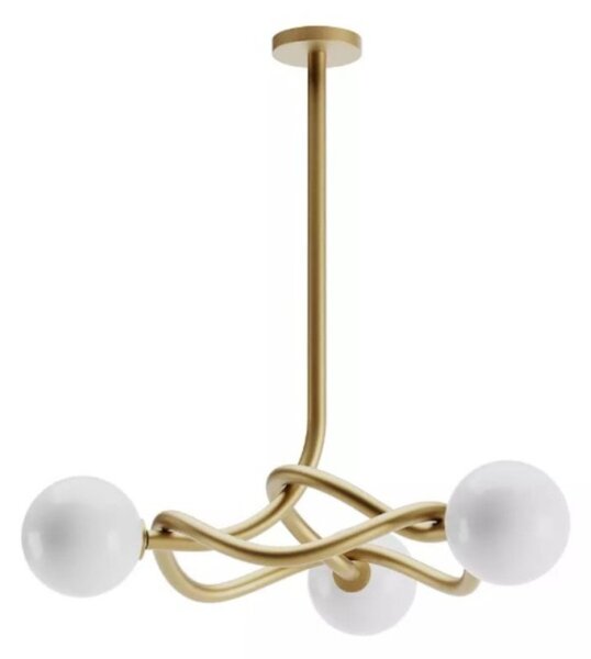 Lampadario moderno redo group confusio 01 3256 3257 e14 led metallo vetro - Redo Group