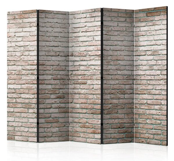 Paravento design Mattone elegante II - semplice composizione con vecchio muro