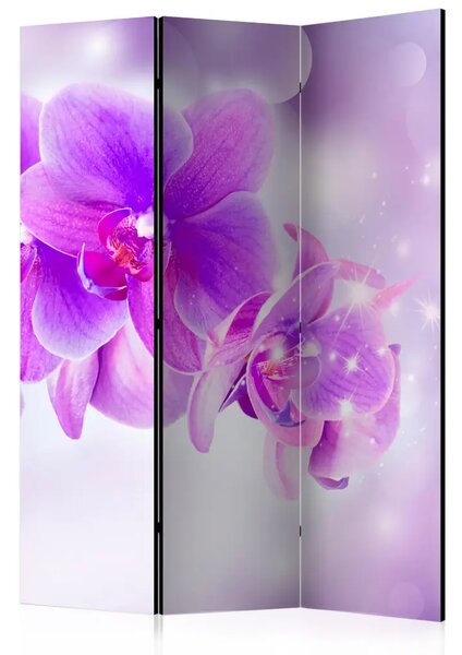 Paravento Orchidee viola - semplice composizione in fiori di lilla