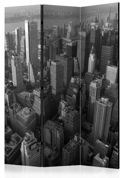 Paravento separè New York: grattacieli (vista dall'alto) - architettura