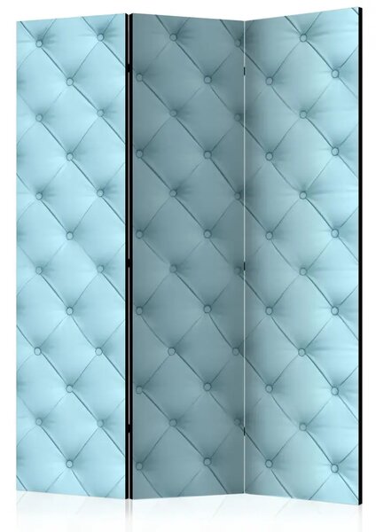 Paravento design Schiuma - semplice composizione blu a rombi