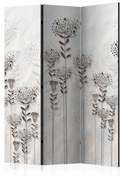 Paravento Giardino Invernale II - composizione beige con piante delicate
