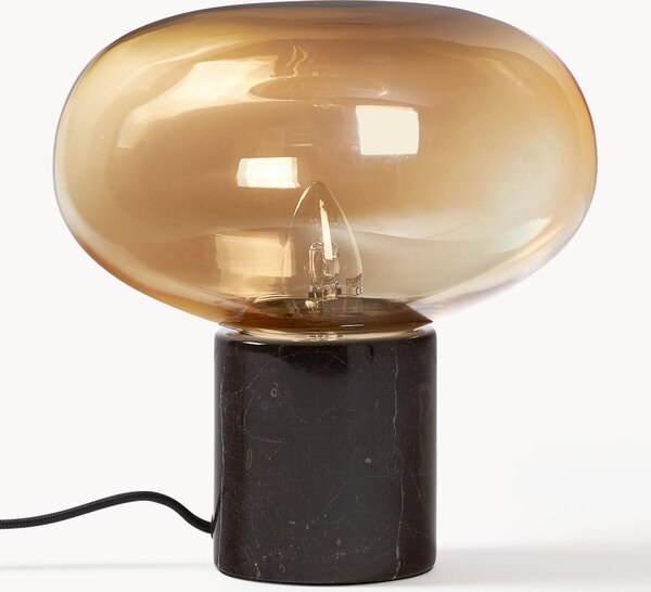 Lampada da tavolo piccola con base in marmo Alma