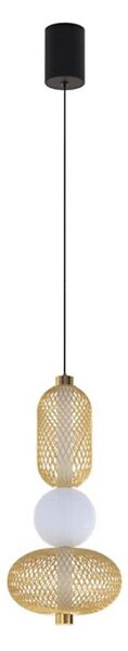 Eglo 300477 - Lampadario LED dimmerabile su cavo CEGLIE LED/12W/230V 2200-6500K oro + telecomando