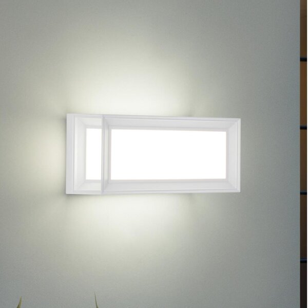 Brilagi - Applique da esterno PARKER 1xE27/60W/230V bianca IP44