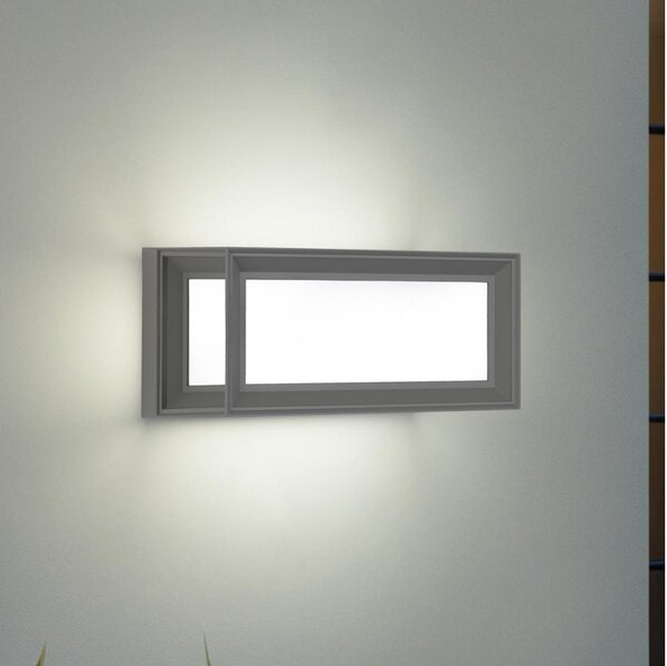 Brilagi - Applique da esterno PARKER 1xE27/60W/230V grigia IP44