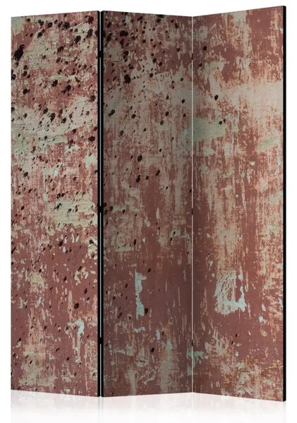 Paravento design Strade Pioggia - sfondo industriale rosso