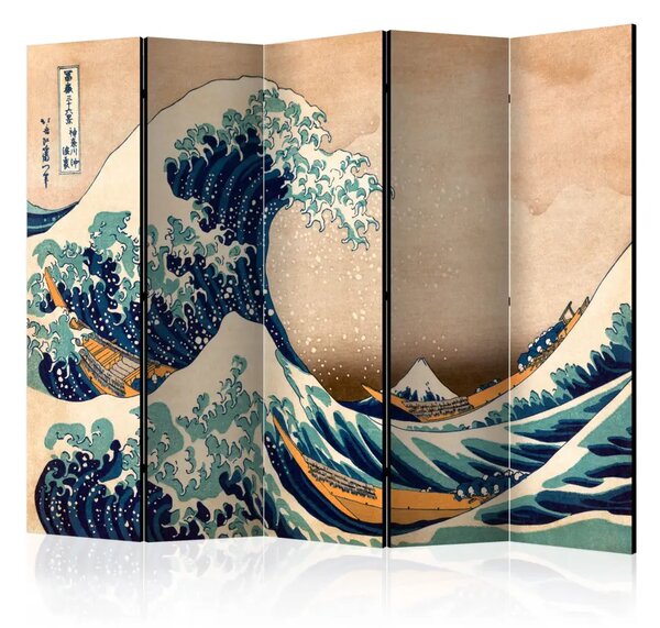 Paravento Hokusai: Grande onda a Kanagawa Riproduzione II - acqua