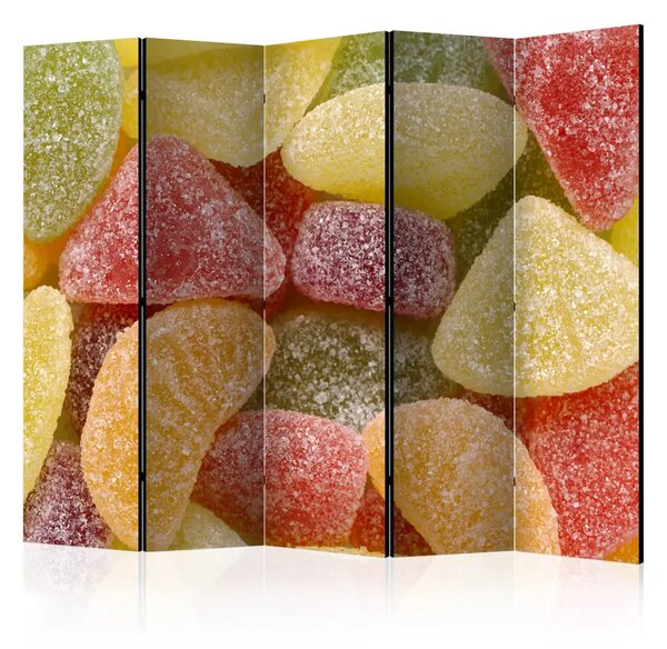 Paravento separè Deliziose Gelatine II - dolce composizione colorata