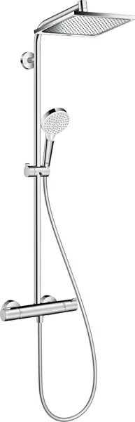 Set sistema doccia hansgrohe Crometta E 240 con termostato, soffione a pioggia e doccetta, 1 pz