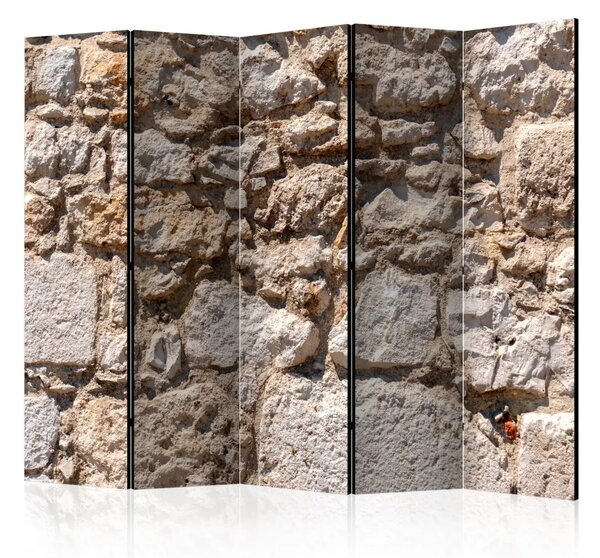 Paravento design Castello di pietra II - composizione calda