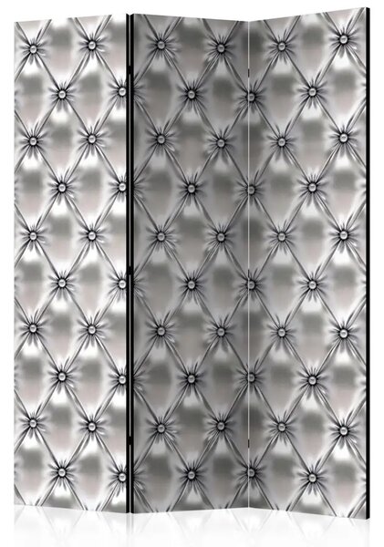 Paravento design White Queen - composizione elegante, grigio