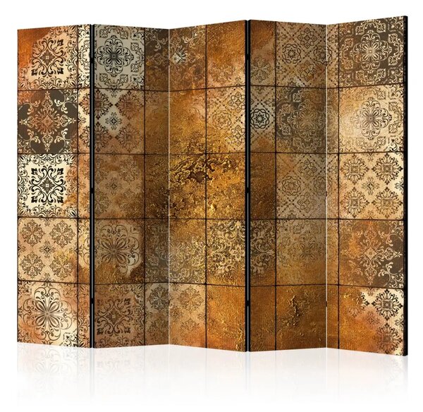 Paravento design Vecchi Piastrelli II - piastrelle Mandala orientali
