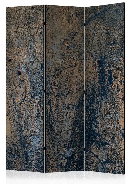 Paravento design Danza preistorica - composizione con texture ruggine