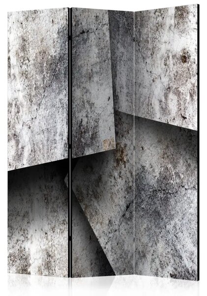 Paravento design Carte di Cemento - texture di figure geometriche creative in cemento