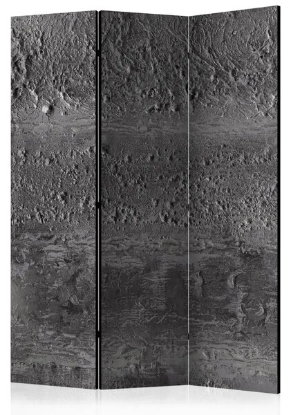 Paravento separè Tempesta Grigia - texture sabbia bianco e nero