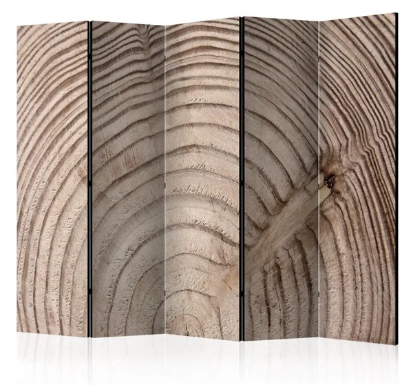 Paravento Tronco di Legno II - texture di legno marrone