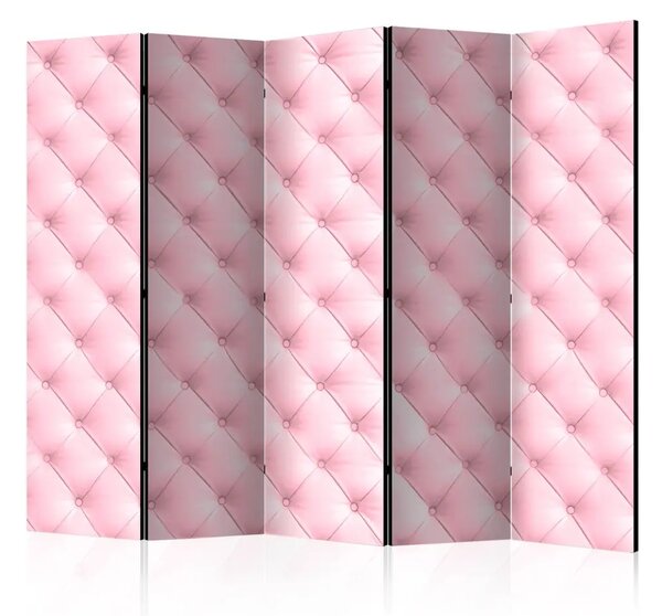 Paravento Sweet foam II - texture trapuntata polverosa dal colore rosa chiaro