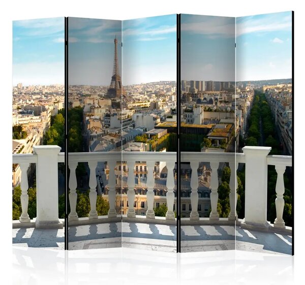 Paravento design Parigi a mezzogiorno II - panorama soleggiato di Parigi