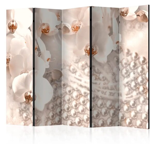 Paravento Tesori dell'eleganza II - fiori con illusione 3D