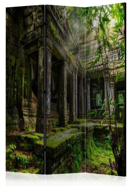 Paravento Preah Khan - architettura storica con vegetazione